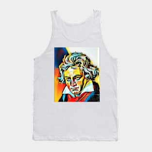 Ludwig van Beethoven Abstract Portrait | Ludwig van Beethoven Artwork 2 Tank Top